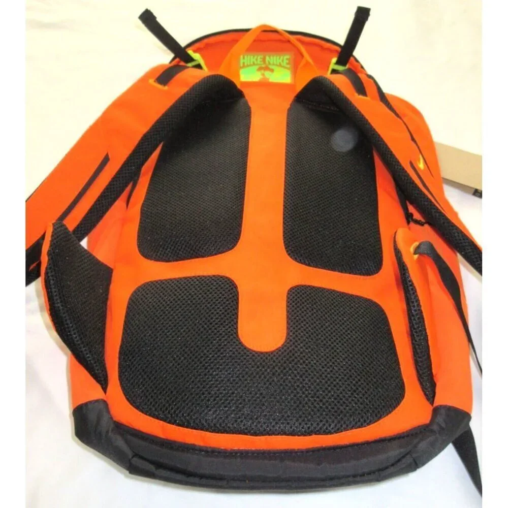 Nike Hike Backpack Travel Bag Safety Orange Black Atomic Green 27L DJ9677-819